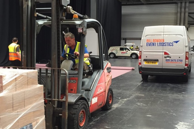 Fork Lift Truck Driver performing Drayage